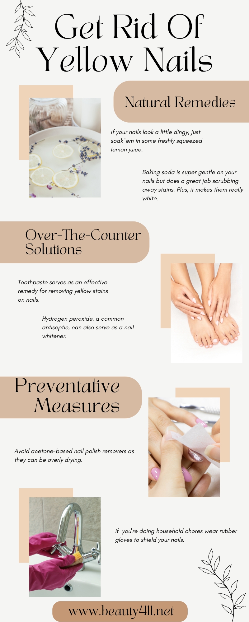 Get Rid Of Yellow Nails infographic