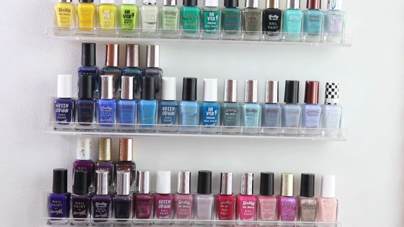 One of the way to store nail polish