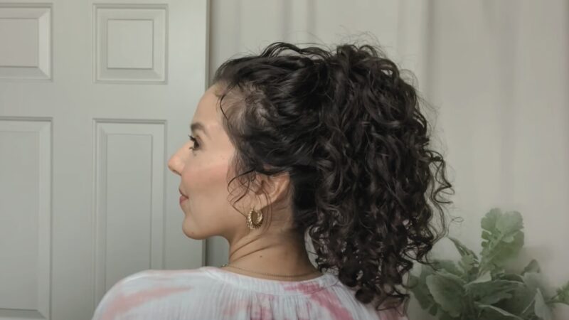 Curly Hair Quick Styling Hack