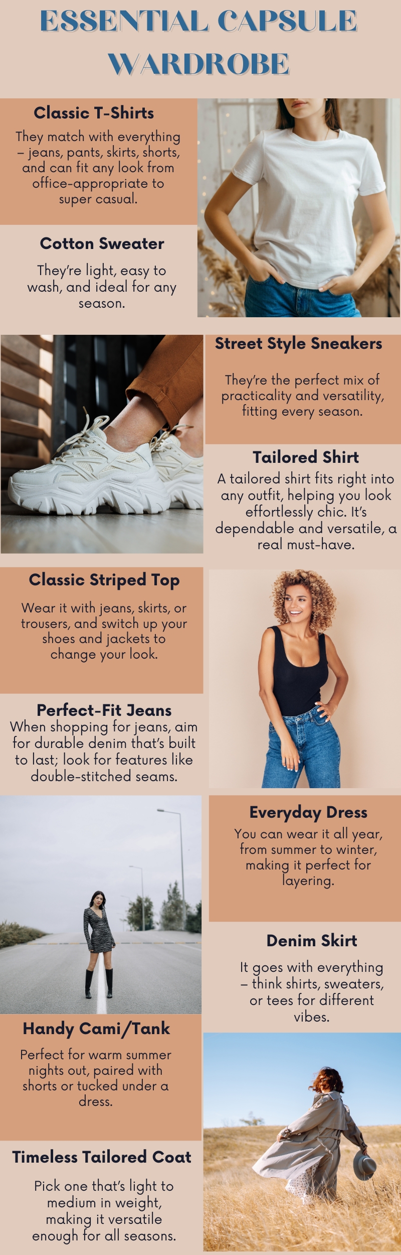 Essential Capsule Wardrobe infographic